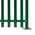 Clôture de jardin en plastique PVC avec ceinture verte
